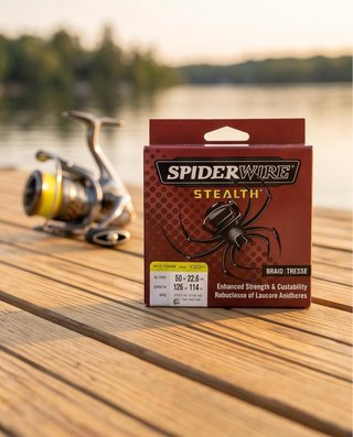 Spiderwire Stealth Línea de Pesca Amarilla