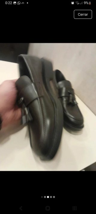 Mocasines de hombre marron con flecos