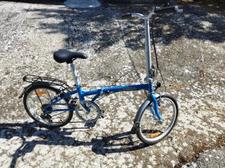 Bicicleta Plegable Azul