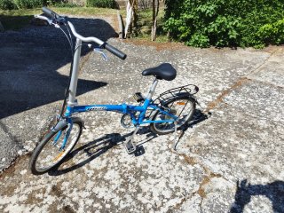 Bicicleta Plegable Azul