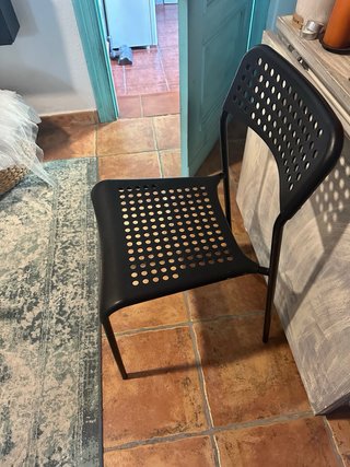 Silla Ikea Negra Plástico