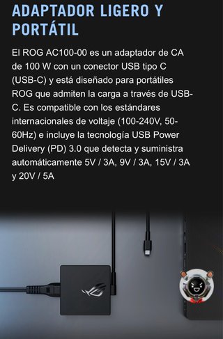 Adaptador Portátil ROG 100W