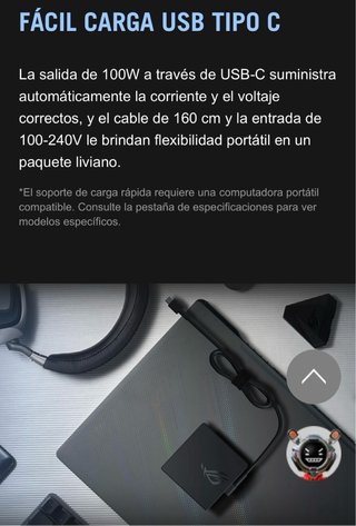 Adaptador Portátil ROG 100W