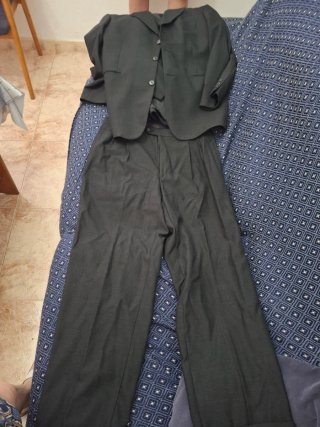 Traje de caballero 3 piezas negro