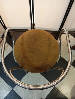 2 Sillones vintage años 70 acero tubular cromado