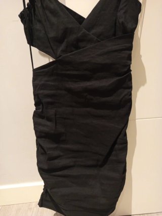 Vestido Zara Cut Out Negro Talla XS
