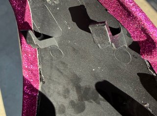 Tasselli Glitter Fucsia Fronte e Retro kep italia