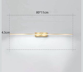 Aplique Pared LED Dorado Minimalista