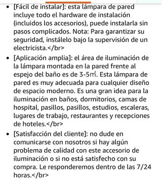 Aplique Pared LED Dorado Minimalista