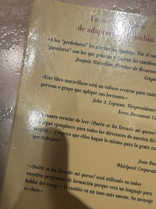 ¿Quién se ha llevado mi queso?