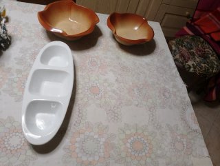Set ciotole e antipastiera in ceramica