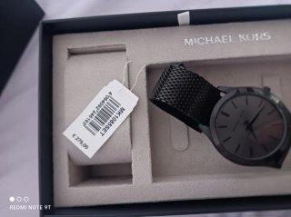 Reloj Michael Kors Negro/Plateado Nuevo