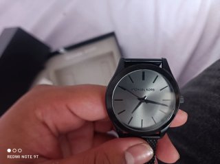 Reloj Michael Kors Negro/Plateado Nuevo