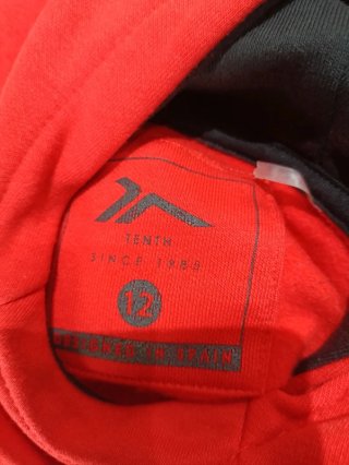 Sudadera Tenth Worldwide Roja Talla 12 años