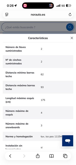 Alquiler de cofre de techo de 421litros