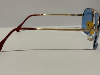 Occhiali da sole Jaguar Aviator oro lenti blu