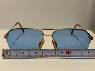 Occhiali da sole Jaguar Aviator oro lenti blu