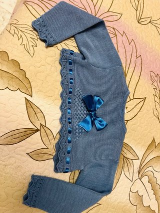 Bolero azul bebé talla 5 años