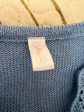 Bolero azul bebé talla 5 años