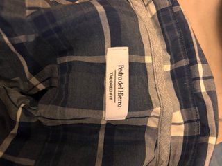 Camisa Pedro del Hierro cuadros azul y gris
