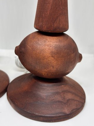 Lámparas de mesilla de madera (2 unidades)
