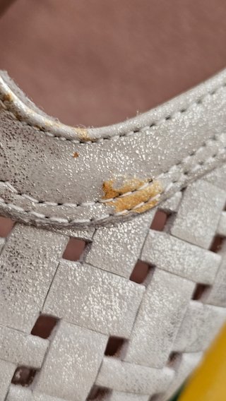 Sandalias Pitillos plata T38 punta cerrada caja