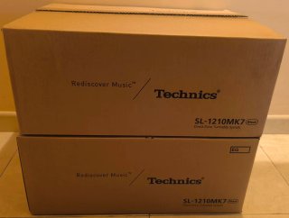 2 cajas Technics SL-1210MK7  Caja vacia