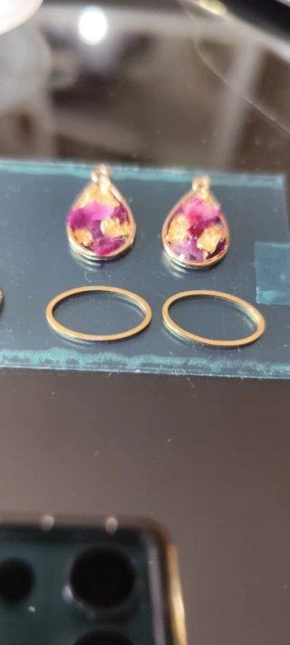 Pendientes lágrimas de flor