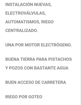 68 Hectáreas Pistachos Ciudad Real con Agua