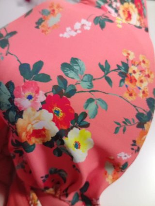 Bikini floral rosa