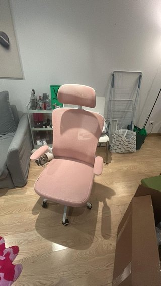 Silla Oficina Ergonómica Rosa - 6 Meses Uso