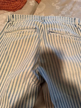 Vaqueros Salsa Talla 34 Rayas Azul/Blanco