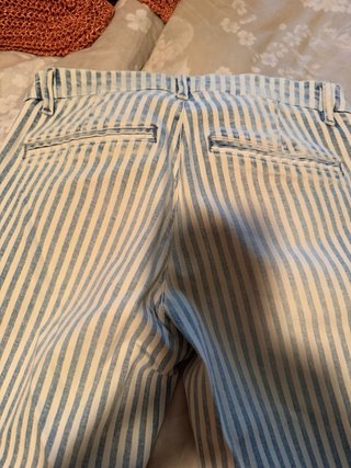 Vaqueros Salsa Talla 34 Rayas Azul/Blanco