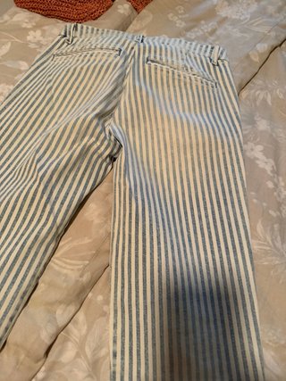 Vaqueros Salsa Talla 34 Rayas Azul/Blanco
