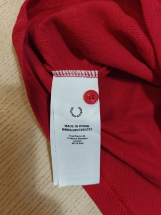Polo Fred Perry Rojo - Talla S