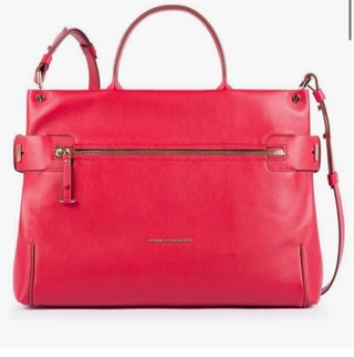 Bolso Piquadro Rojo Porta Ordenador