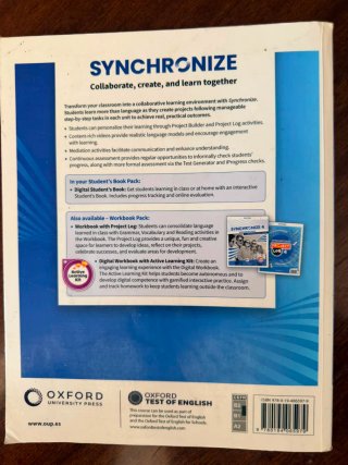 Libro Inglés Synchronize 4 ESO Student's Book.