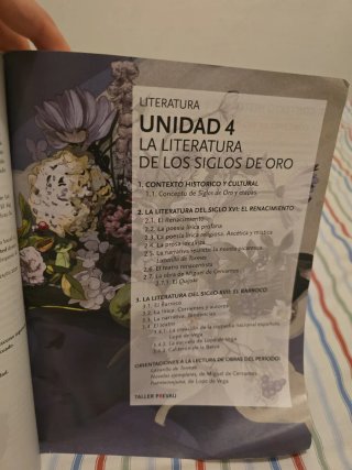 Lengua castellana y literatura, 1 BACH.