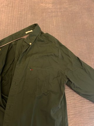 Camisa Tommy Jeans Verde Talla L