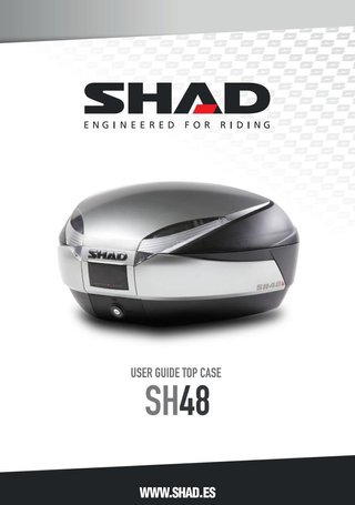 Baul maleta trasera para moto SH48 TITAN 6AB6