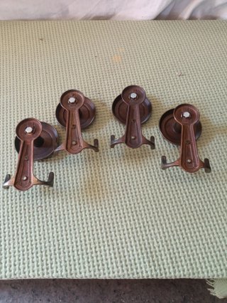 Set 4 Appendiabiti Vintage Ottone