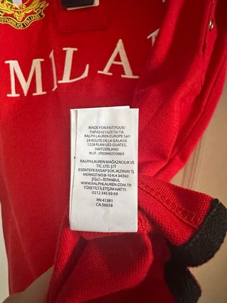 Polo Ralph Lauren Milan Talla M Rojo