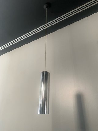 Lámpara Colgante Cilindro Cromado