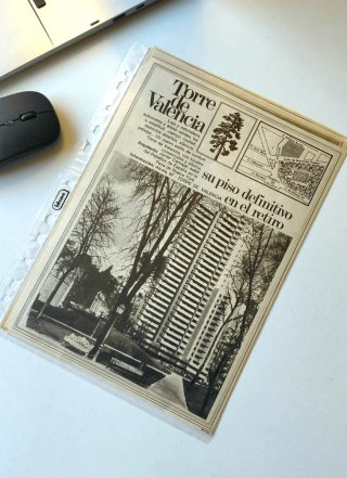 Publicidad Antigua Torre de Valencia Madrid 1973