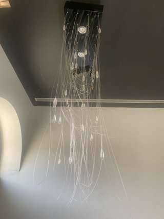Lámpara colgante fibra de vidrio