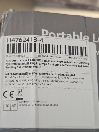Lámpara LED Recargable Táctil