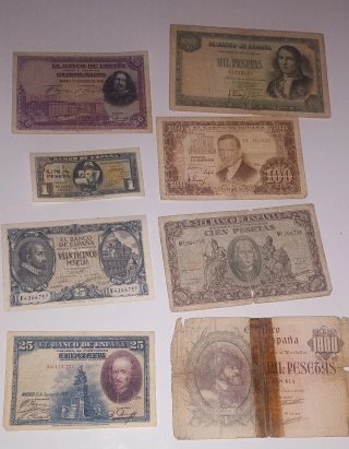 Lote Billetes Pesetas Banco de España