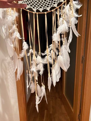 2 Atrapasueños Boho Beige y Blanco