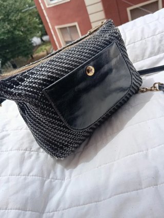 Bolso Bimba y Lola Negro Tejido
