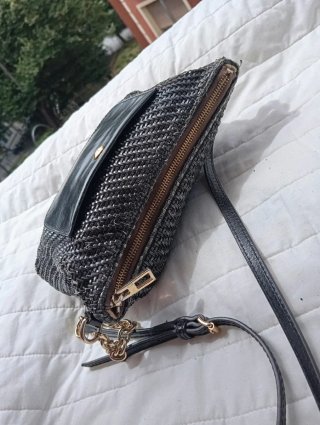 Bolso Bimba y Lola Negro Tejido